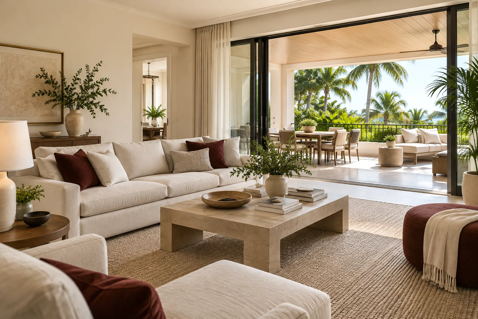 Interior residencial contemporáneo